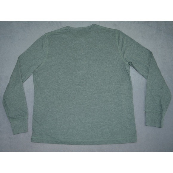 UNTUCKit Heathered Green Long Sleeve Henley Shirt Mens Large - Picture 6 of 9